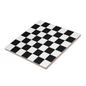 Carreau Damier blanc et noir (Côté)