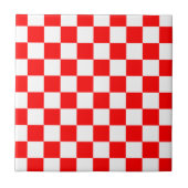 Carreau Damier rouge et blanc croate (Devant)