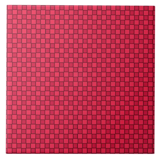 Carreau Damier Rouge Noir (Devant)