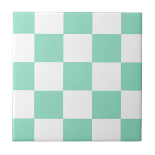 Carreau Damier vert en bon état