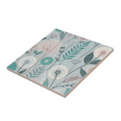 Carreau Dandelion Whimsical & Floral Folk Art Seamless (2) (Côté)