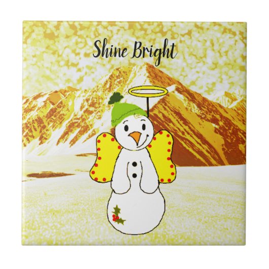 Carreau d'ange de bonhomme de neige (Devant)