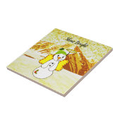 Carreau d'ange de bonhomme de neige (Côté)