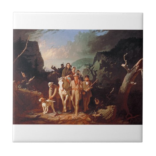 Carreau Daniel Boone escortant des colons (Devant)