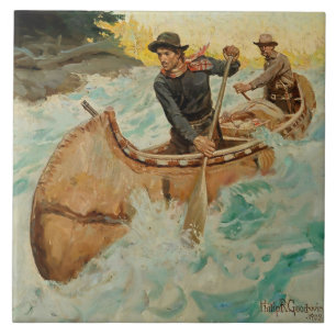 Carreau Dans des eaux troubles Art occidental par Philip R