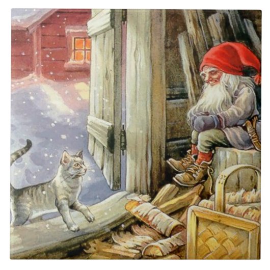 Carreau "Dans le bois" par Jenny Nystrom (Devant)