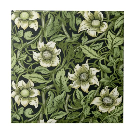 Carreau "Dans le vert" (Devant)