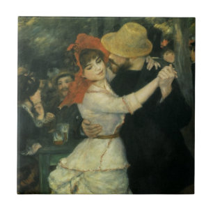 Carreau Danse à Bougival par Pierre Renoir, Art Vintage