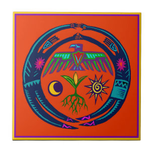 Carreau Danse de la pluie