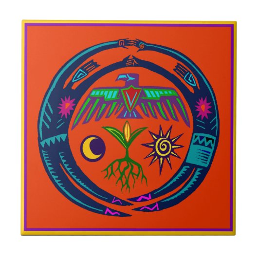 Carreau Danse de la pluie (Devant)