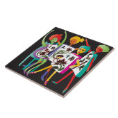 Carreau Danse des fleurs Mah Jongg (Côté)