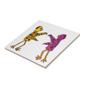 Carreau Danse géniale drôle de poulets (Côté)