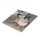 Carreau Danseur avec un bouquet de fleurs d'Edgar Degas (Côté)