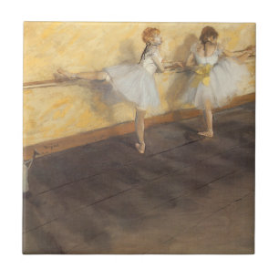 Carreau Danseurs au Bar par Edgar Degas, Ballet Vintage
