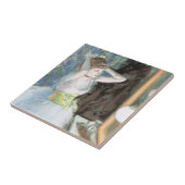 Carreau Danseuse dans sa loge d'Edgar Degas (Côté)