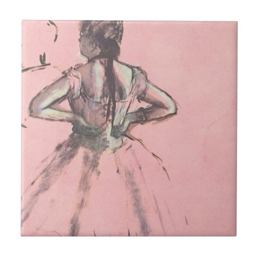 Carreau Danseuse de dos, les mains sur les hanches par Edg (Devant)