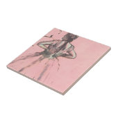 Carreau Danseuse de dos, les mains sur les hanches par Edg (Côté)