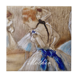 Carreau Danseuse Degas Avec Ruban Bleu