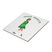 Carreau Danseuse Irlandaise en Chaussures Souples Vertes (Côté)