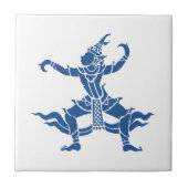 Carreau Danseuse thaïlandaise ⚠ Panneau de Thaïlande (Devant)