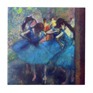 Carreau Danseuses en bleu par Edgar Degas, Art de ballet v