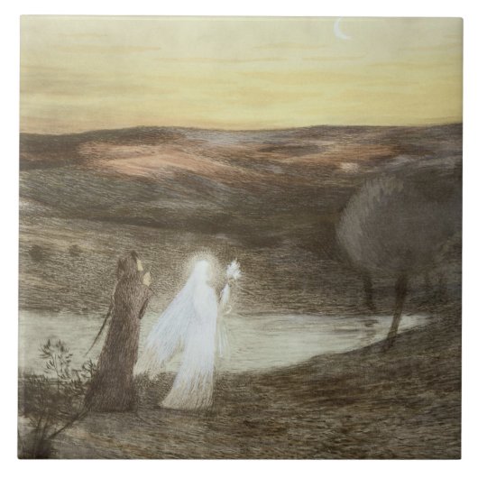 Carreau Dante et Béatrice, de "L'Estampe Moderne", publ (Devant)