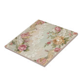 Carreau Dantelles et Roses Vintage (Côté)