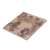 Carreau Danwon Mudong Peinture traditionnelle coréenne (Côté)