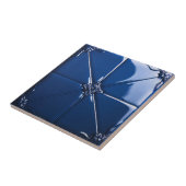 Carreau Dark Blue Art Deco  Ceramic Tile (Côté)