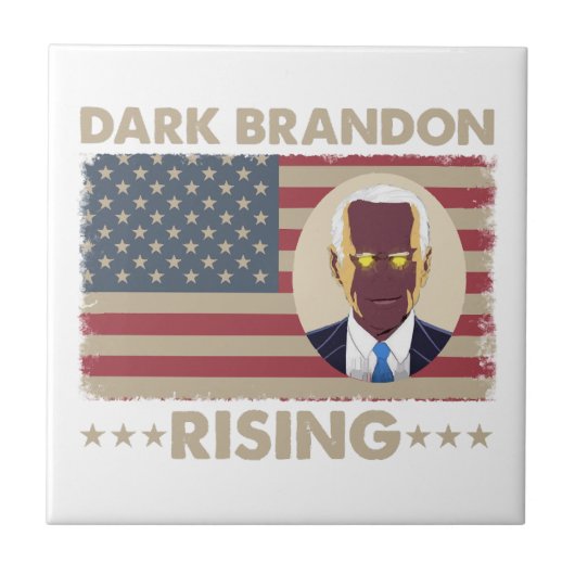 Carreau Dark Brandon Funny Joe Biden Meme (Devant)