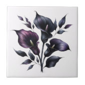 Carreau Dark Calla Lilies Gothic (Devant)