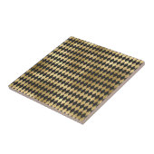 Carreau Dark Grey Black Harlequin Geometric Rhombuses (Côté)