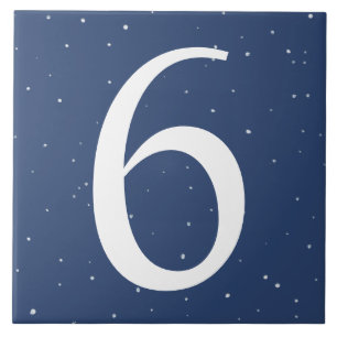Carreau Dark Navy Blue Starry Night House Numéro 6 Six