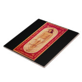 Carreau d'art fin représentant le Christ (Côté)