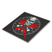 Carreau Dartboard Dartboard Darts Crâne (Côté)