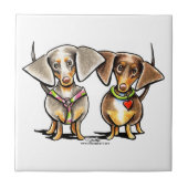 Carreau Dashing Dachshunds Appelés (Devant)