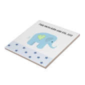 Carreau Date de naissance de bébé éléphant (Côté)