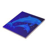 Carreau Dauphins de maman et de fils (Côté)