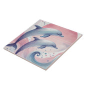 Carreau dauphins pastel doux (Côté)