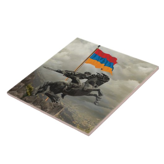 Carreau David de tuile de Sassoun (Côté)