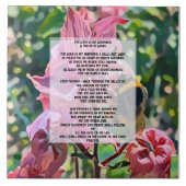 Carreau David Psalm 23 biblical quote (Devant)