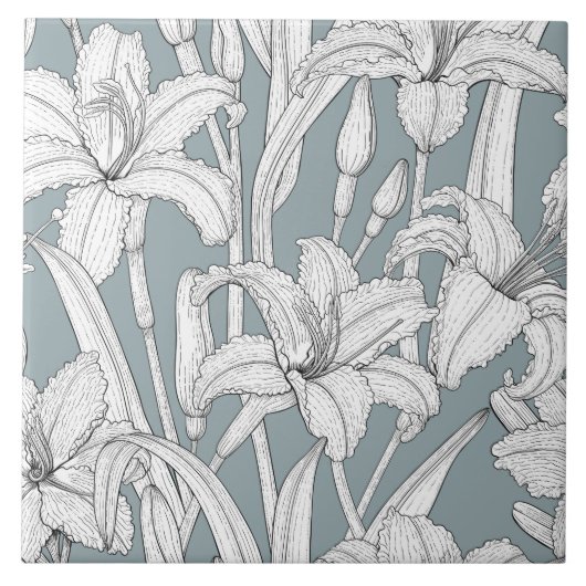 Carreau Daylilies (Devant)