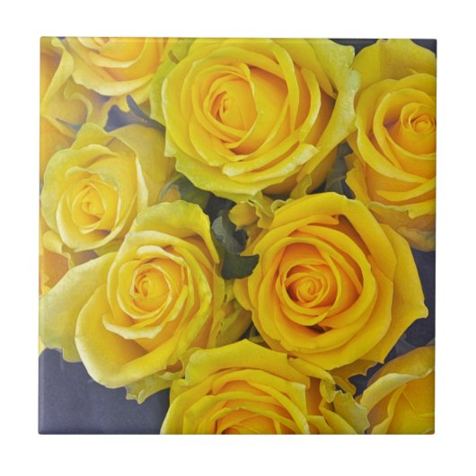 Carreau De belles roses jaunes (Devant)