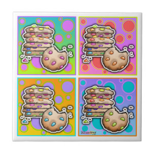 Carreau de biscuits Pop Art