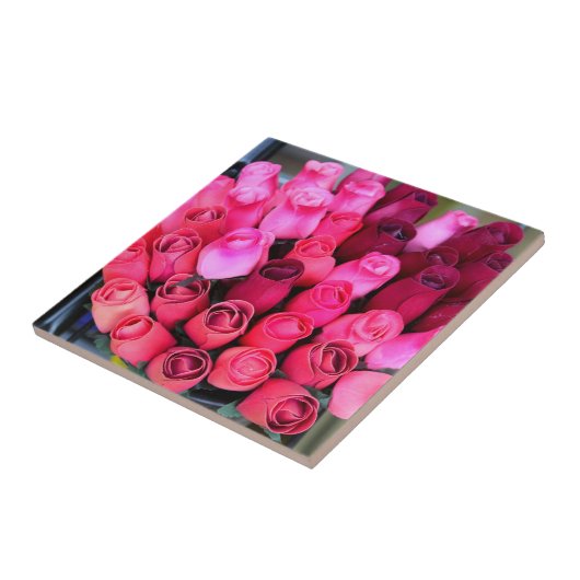 carreau de bouquet de rose (Côté)