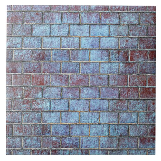 carreau de brique grunge bleu (Devant)