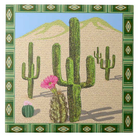 carreau de cactus du sud-ouest (Devant)