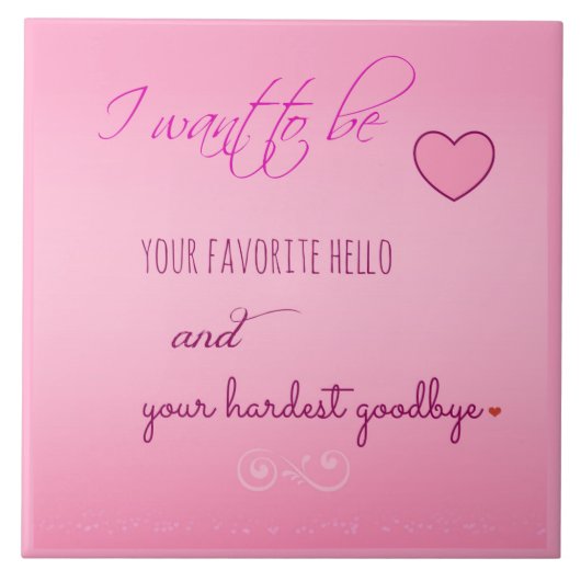 Carreau de cadeau de la Saint-Valentin "Favorite H (Devant)