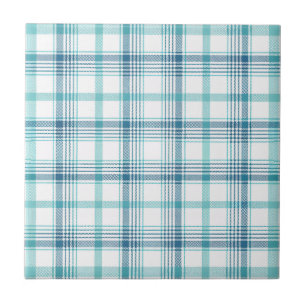 Carreau de céramique à carreaux tartan