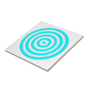 Carreau de céramique à cercles concentriques